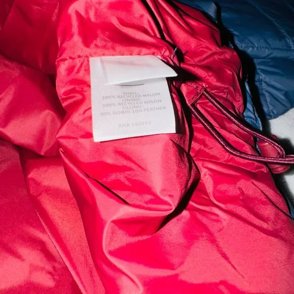 Marine Layer Banks Puffer Hoodie  sea Jacket Navy blue sz 2XL full zip pockets - Picture 8 of 9